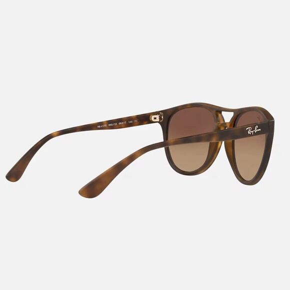 Men's Ray-Ban Brad Aviator Sunglasses 4170 865/13 Matte Havana Brown Gradient - Picture 5 of 13